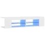 TV-Schrank mit weißen LED-Leuchten 135x39x30 cm von vidaXL, TV-Möbel - Ref: Foro24-804229, Preis: 76,13 €, Rabatt: %