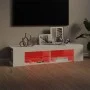 TV-Schrank mit weißen LED-Leuchten 135x39x30 cm von vidaXL, TV-Möbel - Ref: Foro24-804229, Preis: 76,13 €, Rabatt: %