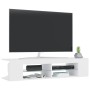 TV-Schrank mit weißen LED-Leuchten 135x39x30 cm von vidaXL, TV-Möbel - Ref: Foro24-804229, Preis: 77,32 €, Rabatt: %