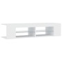 Mueble de TV con luces LED blanco 135x39x30 cm de vidaXL, Muebles TV - Ref: Foro24-804229, Precio: 80,21 €, Descuento: %
