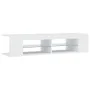 TV cabinet with white LED lights 135x39x30 cm by vidaXL, TV Furniture - Ref: Foro24-804229, Price: 77,32 €, Discount: %