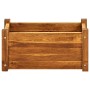 Arriate de madera de acacia 50x25x25 cm