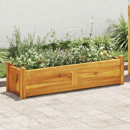 Arriate de madera de acacia 100x30x25 cm en Maceteros y jardineras | Comprar online en Foro24