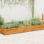 Arriate de madera de acacia 200x50x25 cm en Maceteros y jardineras | Comprar online en Foro24