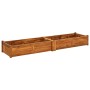 Arriate de madera de acacia 200x50x25 cm en Maceteros y jardineras | Comprar online en Foro24