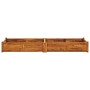 Arriate de madera de acacia 200x50x25 cm en Maceteros y jardineras | Comprar online en Foro24