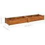 Arriate de madera de acacia 200x50x25 cm en Maceteros y jardineras | Comprar online en Foro24