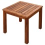 Set comedor de jardín 9 pzas y cojines madera maciza de acacia