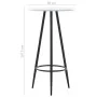 White MDF kitchen high table 60x107.5 cm by vidaXL, Kitchen and dining tables - Ref: Foro24-281544, Price: 85,72 €, Discount: %