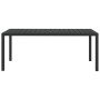 Mesa de jardín de aluminio y WPC negra 185x90x74 cm en Mesas de jardín | Comprar online en Foro24