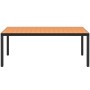 Mesa de jardín de aluminio y WPC marrón 185x90x74 cm en Mesas de jardín | Comprar online en Foro24