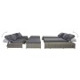 Set de muebles de jardín 5 pzas y cojines ratán sintético gris