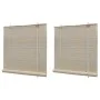 Estor enrollable de bambú natural 2 unidades 120x160 cm de vidaXL, Persianas y estores - Ref: Foro24-278742, Precio: 41,54 €,...