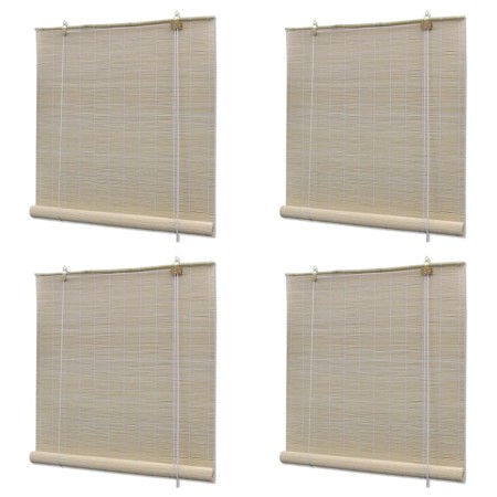 Rollo aus natürlichem Bambus 4 Einheiten 120x160 cm von vidaXL, Jalousien und Jalousien - Ref: Foro24-278743, Preis: 77,21 €,...