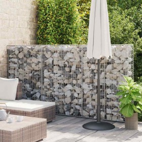 Muro de gaviones con cubiertas acero galvanizado 300x50x150 cm
