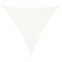 Toldo de vela triangular HDPE 3,6x3,6x3,6 m blanco