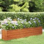 Arriate oxidado de acero corten 240x40x45 cm de vidaXL, Maceteros y jardineras - Ref: Foro24-151954, Precio: 77,05 €, Descuen...