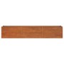 Arriate oxidado de acero corten 240x40x45 cm de vidaXL, Maceteros y jardineras - Ref: Foro24-151954, Precio: 77,05 €, Descuen...