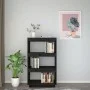Black pine wood shelving/space divider 60x35x103 cm by vidaXL, Bookcases and shelves - Ref: Foro24-810868, Price: 74,34 €, Di...
