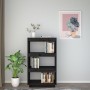 Regal/Raumteiler aus schwarzem Kiefernholz, 60 x 35 x 103 cm von vidaXL, Bücherregale und Regale - Ref: Foro24-810868, Preis:...