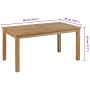 Mesa de centro de teca 90x50x45 cm