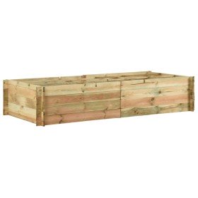 Jardinera para verduras madera pino impregnada 197x100x40cm en Maceteros y jardineras | Comprar online en Foro24
