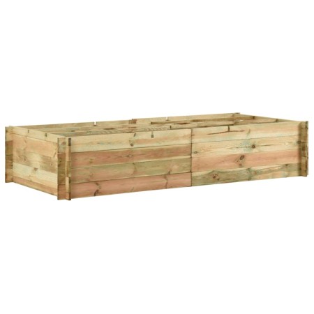Jardinera para verduras madera pino impregnada 197x100x40cm en Maceteros y jardineras | Comprar online en Foro24