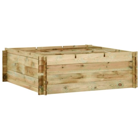 Jardinera de verduras madera pino impregnada 120x120x40 cm en Maceteros y jardineras | Comprar online en Foro24