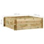 Jardinera de verduras madera pino impregnada 120x120x40 cm en Maceteros y jardineras | Comprar online en Foro24