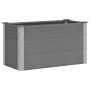 Arriate de WPC gris 100x50x54 cm