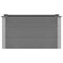 Arriate de WPC gris 100x50x54 cm