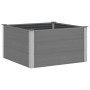 Arriate de WPC gris 100x100x54 cm
