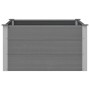 Arriate de WPC gris 100x100x54 cm