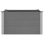 Arriate de WPC gris 100x100x54 cm