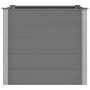 Arriate de WPC gris 100x100x91 cm en Maceteros y jardineras | Comprar online en Foro24