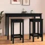 Taburetes altos 2 uds madera maciza de pino negro 40x40x78 cm de vidaXL, Sillas de comedor - Ref: Foro24-822141, Precio: 83,7...
