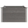 Arriate de WPC gris 150x100x54 cm