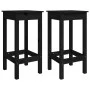 Hocker 2 Stk. massives Kiefernholz schwarz 40x40x78 cm von vidaXL, Essstühle - Ref: Foro24-822141, Preis: 83,73 €, Rabatt: %