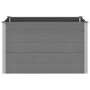 Arriate de WPC gris 150x100x91 cm