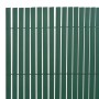 Valla de jardín de doble cara PVC verde 90x300 cm