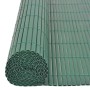 Valla de jardín de doble cara PVC verde 90x300 cm