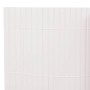 Valla de jardín de doble cara 90x500 cm blanca