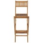 Taburetes plegables de bar de jardín 2 uds madera teca maciza en Sillas de jardín | Comprar online en Foro24