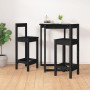 High stools 2 pcs solid black pine wood 40x41.5x112 cm by vidaXL, dining chairs - Ref: Foro24-822146, Price: 107,06 €, Discou...