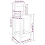 Hohe Hocker, 2 Stück, massives schwarzes Kiefernholz, 40 x 41,5 x 112 cm von vidaXL, Essstühle - Ref: Foro24-822146, Preis: 8...