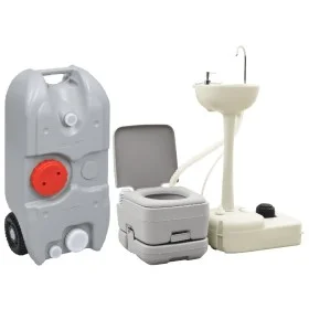Toilet set with sink and portable water tank for camping by vidaXL, Camping and hiking - Ref: Foro24-3154906, Price: 318,90 €...