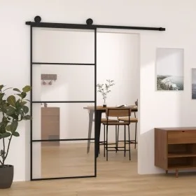 Schiebetür mit ESG-Aluminium-Glasbeschlagsatz 90x205 cm von vidaXL, Türen für zu Hause - Ref: Foro24-3152148, Preis: 273,61 €...