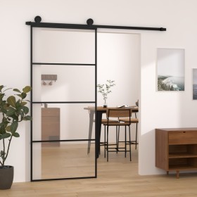 Sliding door with ESG aluminum glass hardware set 90x205 cm by vidaXL, Doors for the home - Ref: Foro24-3152148, Price: 267,3...