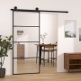 Sliding door with ESG aluminum glass hardware set 90x205 cm by vidaXL, Doors for the home - Ref: Foro24-3152148, Price: 250,6...