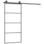 Sliding door with ESG aluminum glass hardware set 90x205 cm by vidaXL, Doors for the home - Ref: Foro24-3152148, Price: 273,5...